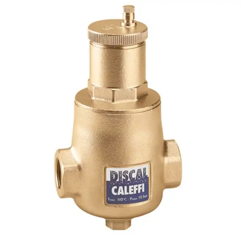 Dagaanbieding CALEFFI 551 DISCAL Automatický odlučovač vzduchu 5/4" s vypouštěním PN10