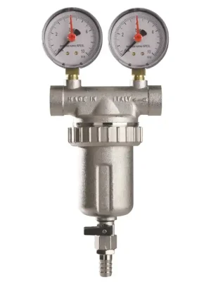 F.A.R.G. 600M Filtr s proplachem DN32 - 5/4" PN16, 400mcr, 80°C, s manometry Bestseller