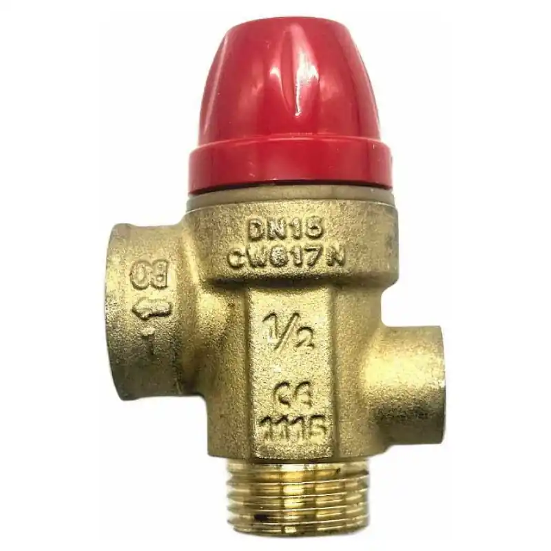 Bezpečná Platba TIEMME pojistný ventil s připojením na manometr G1/4" 1/2" x 1/2" 2,5 BAR MF