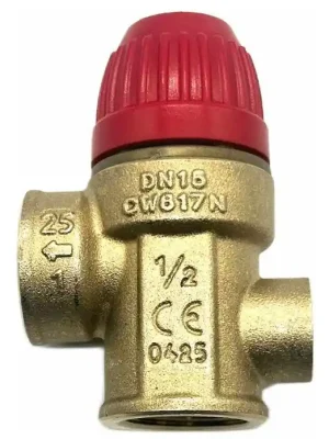 Beperkte Voorraad TIEMME pojistný ventil s připojením na manometr G1/4" 1/2" x 1/2" 4 BAR FF