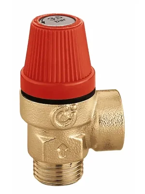 Exclusieve Aanbieding CALEFFI 312 Topenářský tlakový pojistný ventil 1/2" x 6 BAR, Tmax 110°C