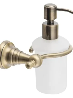 Op = Op DIAMOND dávkovač mýdla, 200ml, mléčné sklo, bronz