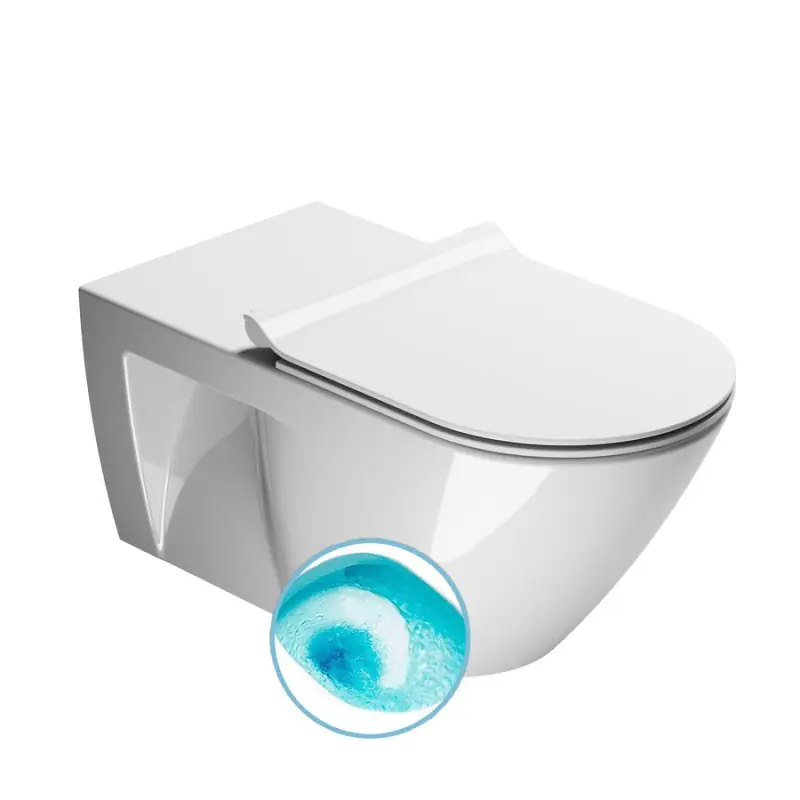 Aanbieding COMMUNITY závěsná WC mísa, Swirlflush, 36x70cm, bílá ExtraGlaze