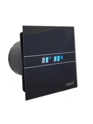 E-120 GTH koupelnový ventilátor axiální s automatem, 6W/11W, potrubí 120mm, černá Weekendaanbieding