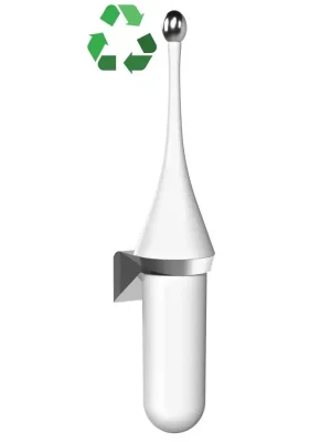 Aanbieding ECOLORED WC štětka závěsná, ABS, Soft Touch, bílá
