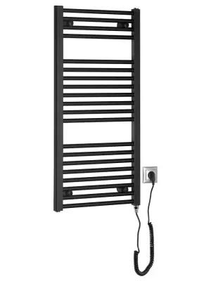 Direct Verzonden DIRECT-E elektrické otopné těleso rovné 450x960 mm, 300 W, černá