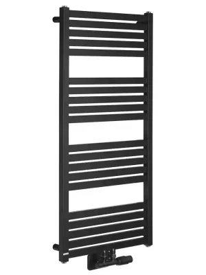GRUNT otopné těleso rovné 500x1050 mm, středové připojení, černá mat Laatste Kans