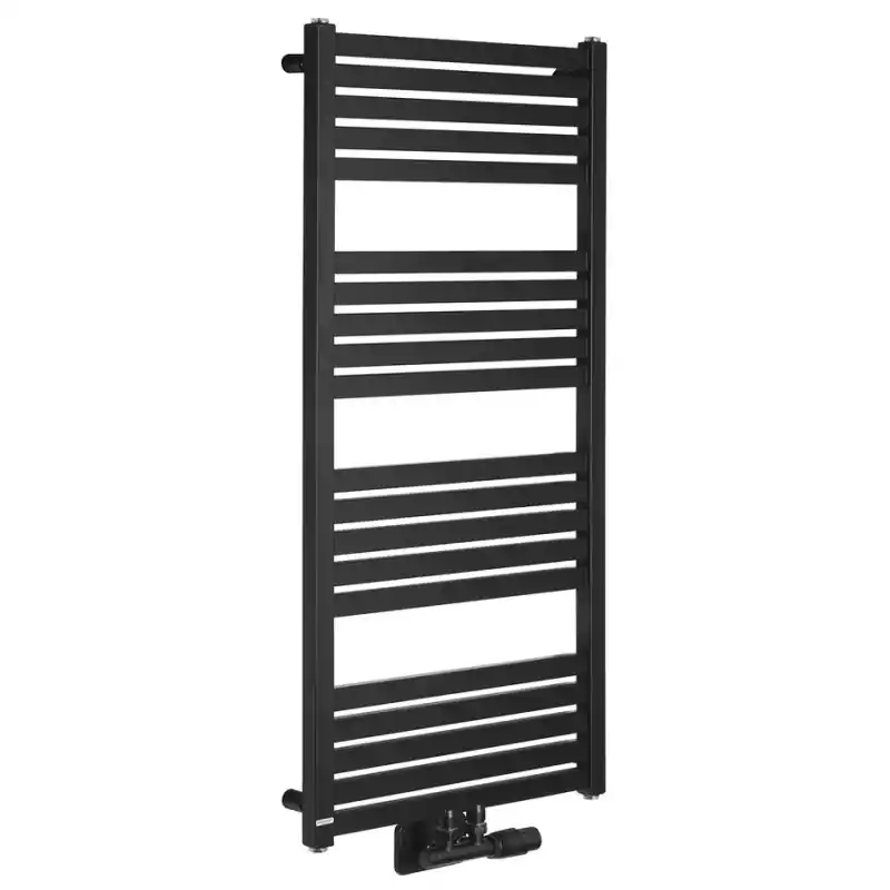 GRUNT otopné těleso rovné 500x1050 mm, středové připojení, černá mat Laatste Kans