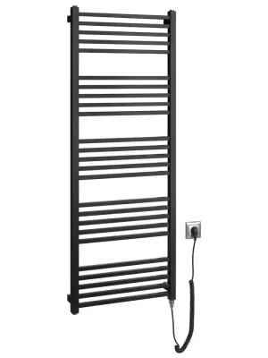 Nejnovější Verze METRO-E elektrické otopné těleso rovné 500x1340 mm, 500 W, černá mat