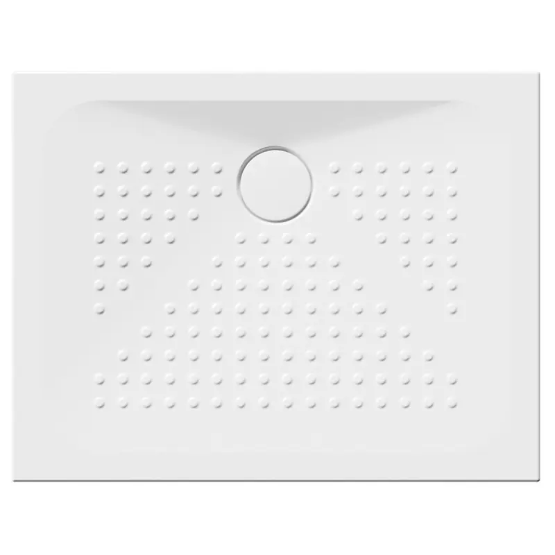 Koop Online Keramická sprchová vanička, obdélník 90x70x4cm, bílá ExtraGlaze