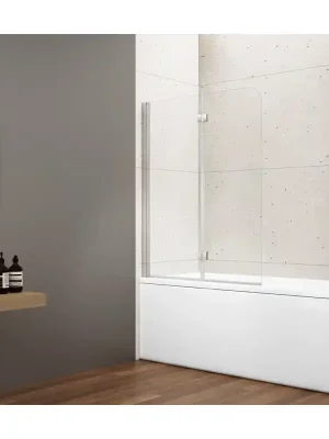 LORO vanová zástěna skládací 900mm, čiré sklo Hete Deal