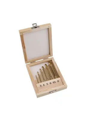 Sada frézovacích vrtáků HSS TITAN 6ks 3-8mm Betrouwbaar