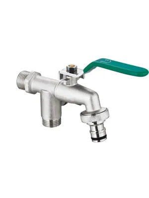 4200V - KULOVÝ KOHOUT ZAHRADNÍ SE 2 VÝVODY 1/2" Premium