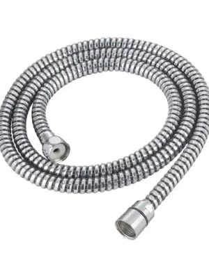 Laatste Versie Plastová sprchová hadice 200cm 1/2" x 1/2", CHROM/ČERNÁ