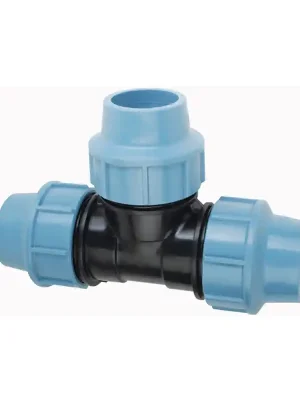 PE T-kus 50 x 50 x 50 mm Svěrná spojka - Polyetylen Lage Kosten