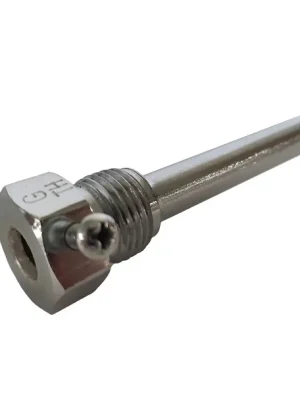 Pochromovaná jímka k teploměrům 1/2" x 635mm Goedkoop