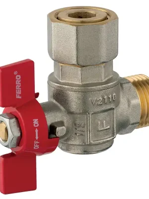 Rohový kulový kohout, ke kotlům 1/2" Novinka