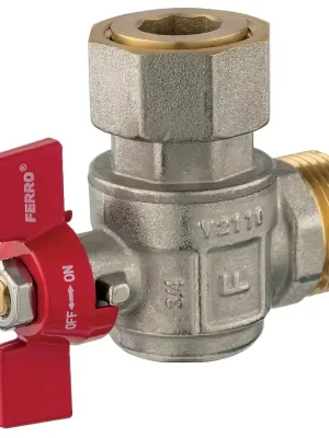 Rohový kulový kohout, ke kotlům 3/4" Nízká Cena