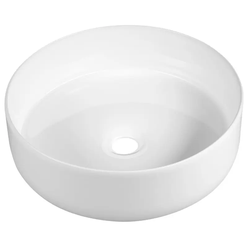 Lage Kosten FIASTRA keramické umyvadlo na desku, Ø 40cm, bílá
