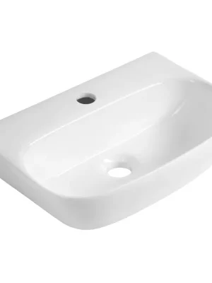 Certifikovaný FLANNY keramické umývátko 46x31cm, bílá