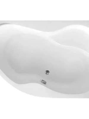 CIDLINA 160 vana 160x105x45cm bez nožiček, pravá, bílá Certifikovaný