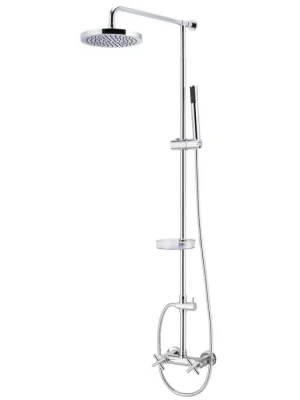 Rechtstreeks Van De Fabrikant SEVILA 2954 Nástěnný sprchový set s vodovodní baterií a příslušenstvím, CHROM, rozteč 150mm