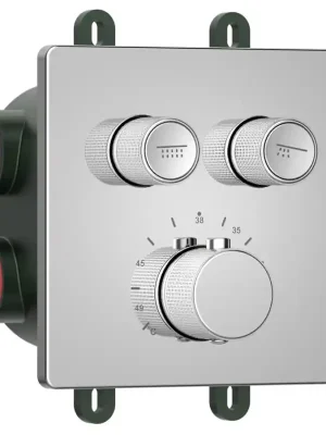 Denní Nabídka SMARTSELECT podomítková sprchová termostatická baterie, box, 2 výstupy, chrom