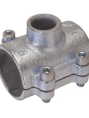 Cenový Hit QUICK ANB - třmen s navrtávkou DN100 (4" trubka 114,3 mm) x 2"