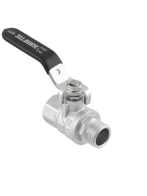 Favoriet Kulový ventil BLACK 1/2" MF páka PN50 185°C PLNOPRŮTOK