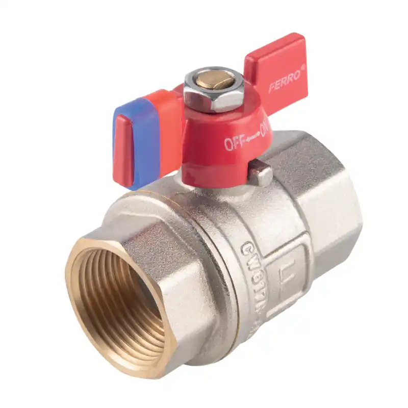 Kulový plnoprůtočný kohout, motýlek MM 3/8" Laatste Versie