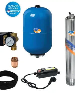 SUB CONTROL 24 - 4“ A-TEC 75/60 M Vodárna s ponorným čerpadlem a ovládacím elektroboxem Denní Nabídka