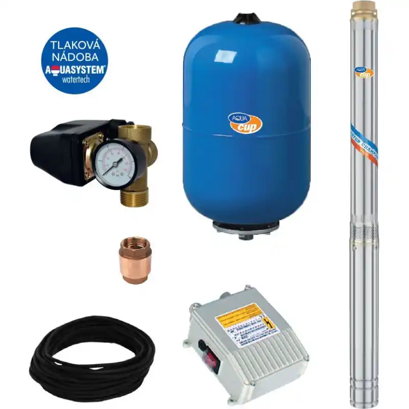 Korting SUB CONTROL 24 - 4” ELECTRA 140/105 M Vodárna s ponorným čerpadlem a ovládacím elektroboxem