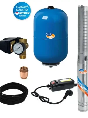 SUB CONTROL 50 - 4“ ELECTRA INOX 70/92 M Vodárna s ponorným čerpadlem a ovládacím elektroboxem Nejlepší Cena