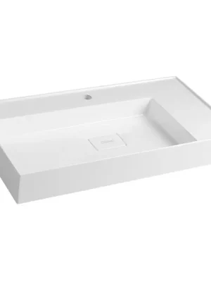 Must-Have GODIVA umyvadlo, litý mramor, 83x44cm, bílá