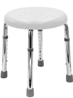 HANDICAP koupelnová stolička, průměr 45cm, bílá Cenově Výhodný