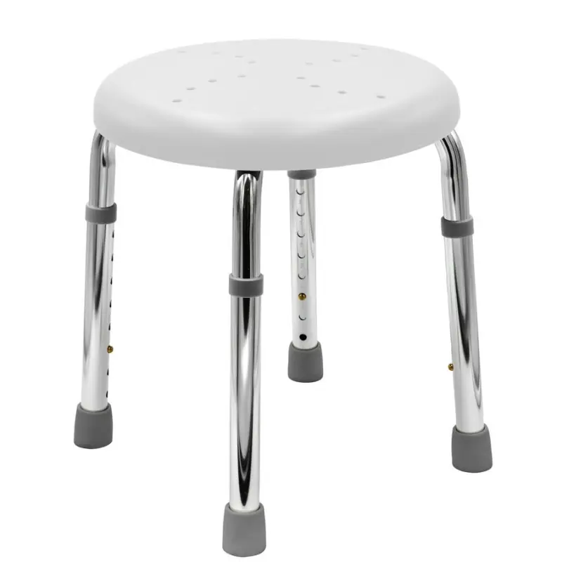 HANDICAP koupelnová stolička, průměr 45cm, bílá Betaalbaar