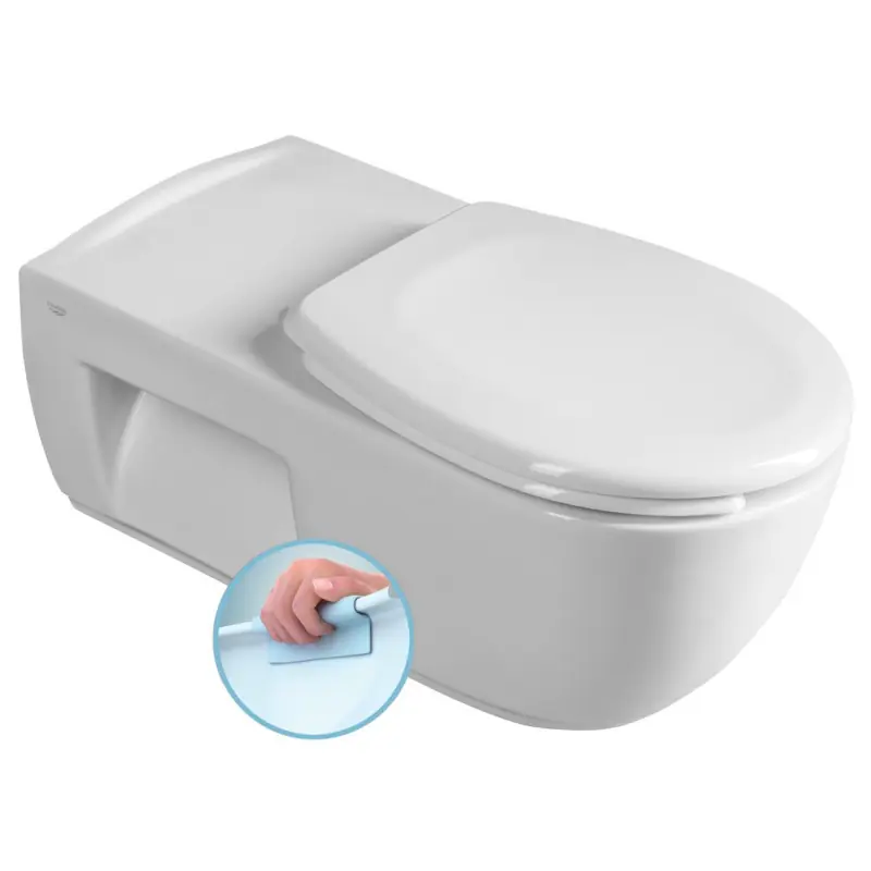 Shop Nu HANDICAP závěsná WC mísa prodloužená, Rimless, 37x70 cm, bílá