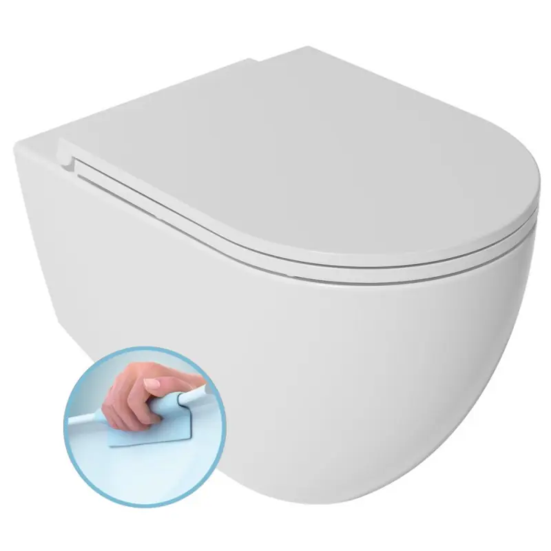 INFINITY závěsná WC mísa, Rimless, 36,5x53cm, bílá Favoriet