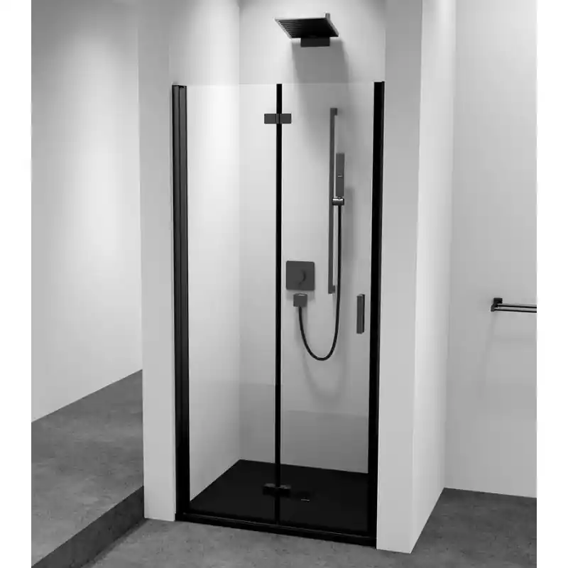 Gecertificeerd ZOOM LINE BLACK sprchové dveře skládací 700mm, čiré sklo, levé