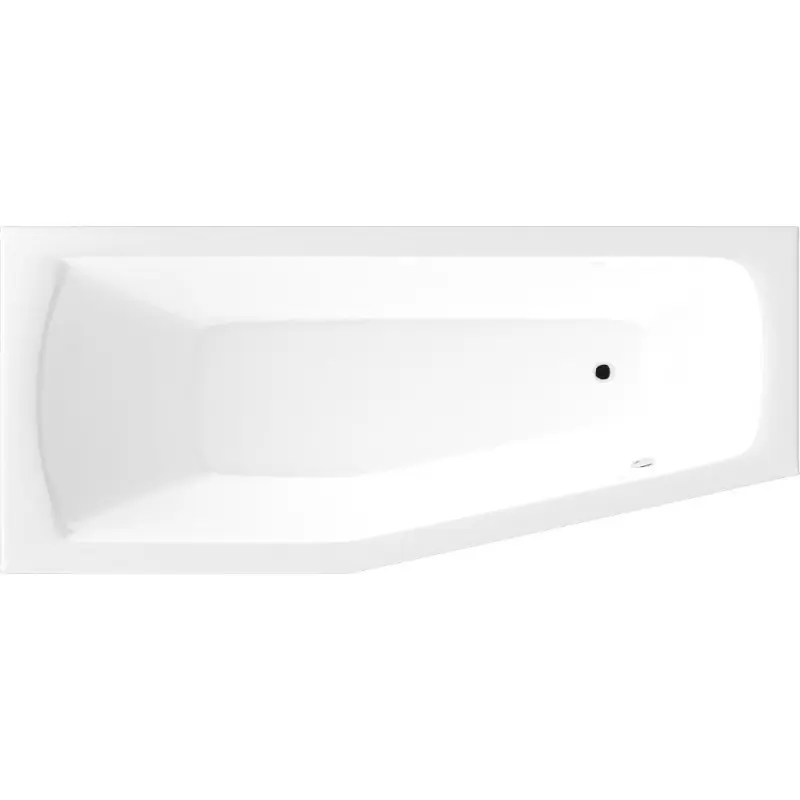 Must-Have OPAVA vana 160x70x39cm bez nožiček, levá, bílá