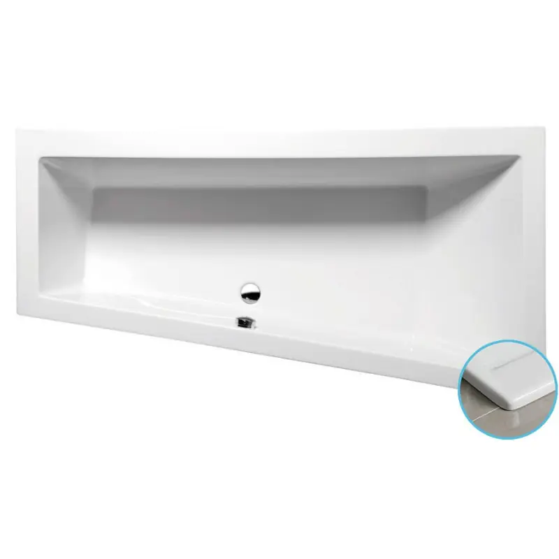 Seizoensaanbieding ANDRA R SLIM asymetrická vana 170x90x45cm, bílá