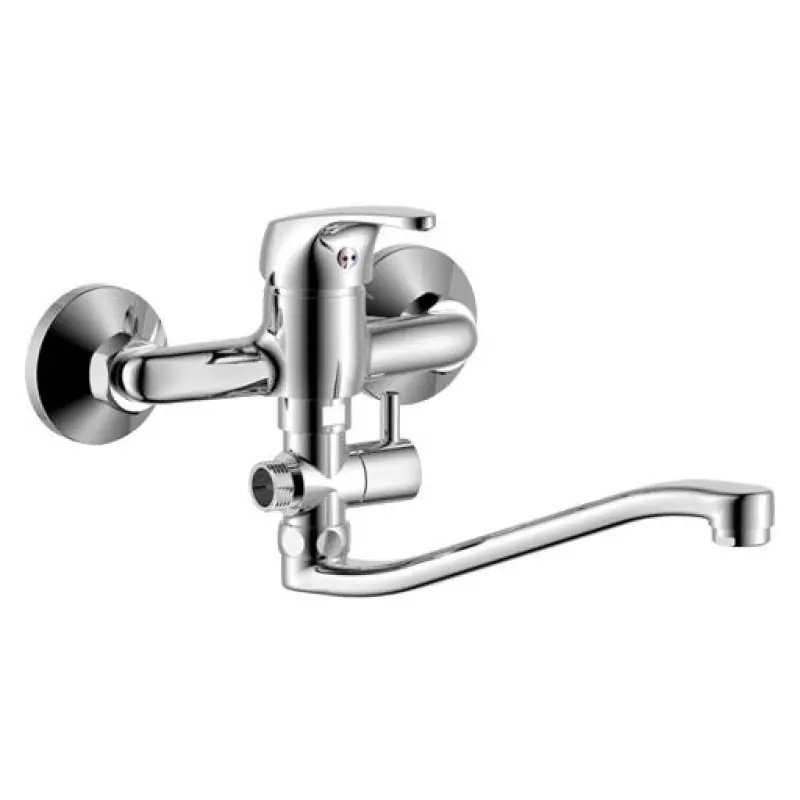 STENO 3051 Nástěnná baterie s přepínačem do bytového jádra s ramínkem "RS"33cm, rozteč 150mm Laatste Kans