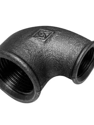 Černé koleno redukované 2 1/2" x 3/4" 90° FF Ihned K Objednání