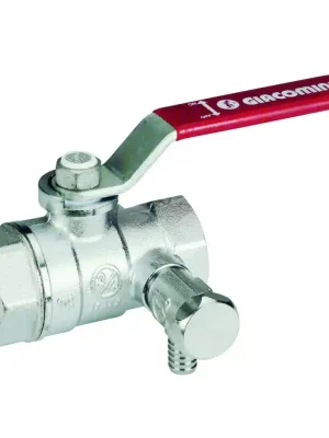 Exclusieve Aanbieding GIACOMINI Kulový kohout FF 6/4" x 3/8", PN42, Tmax 185°C s vypouštěním