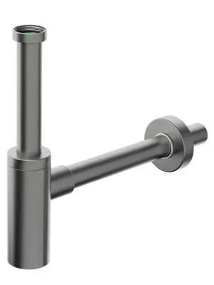 Weekendaanbieding INOXMATER umyvadlový sifon 5/4", odpad 32mm, nerez/gun metal