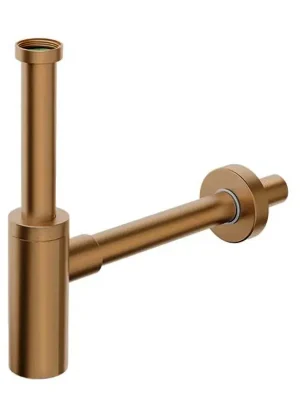 Favoriet INOXMATER umyvadlový sifon 5/4", odpad 32mm, nerez/měď mat