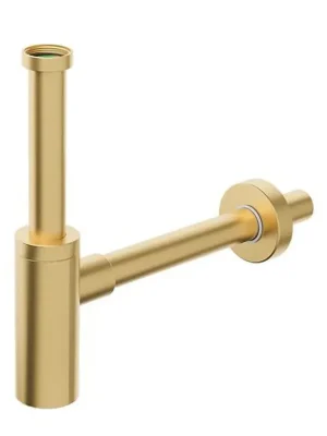 INOXMATER umyvadlový sifon 5/4", odpad 32mm, nerez/zlato mat Alleen Vandaag