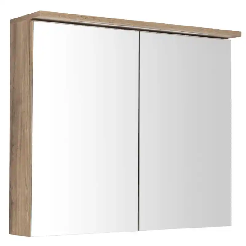 Veilige Betaling KAWA STRIP galerka s LED osvětlením 80x70x22cm, dub emporio