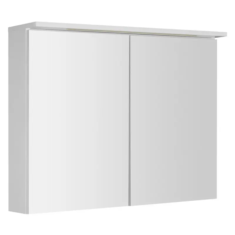 KAWA STRIP galerka s LED osvětlením 90x70x22cm, bílá Gecertificeerd