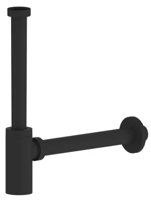 KING umyvadlový sifon 5/4", odpad 32 mm, ABS/černá mat Must-Have